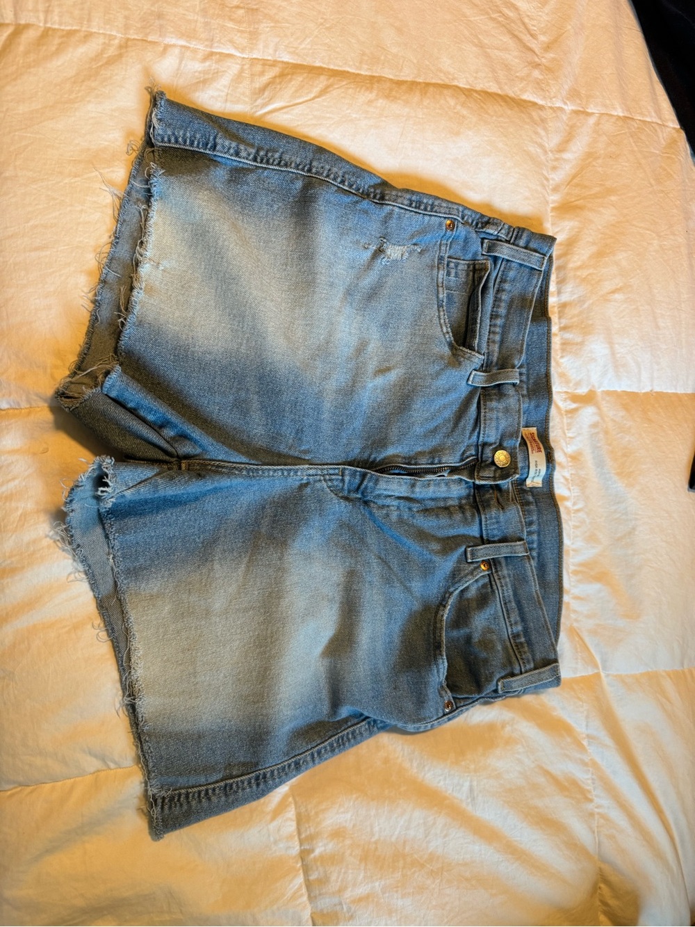 2 pairs. Signature by Levi Strauss Light Blue Denim Shorts